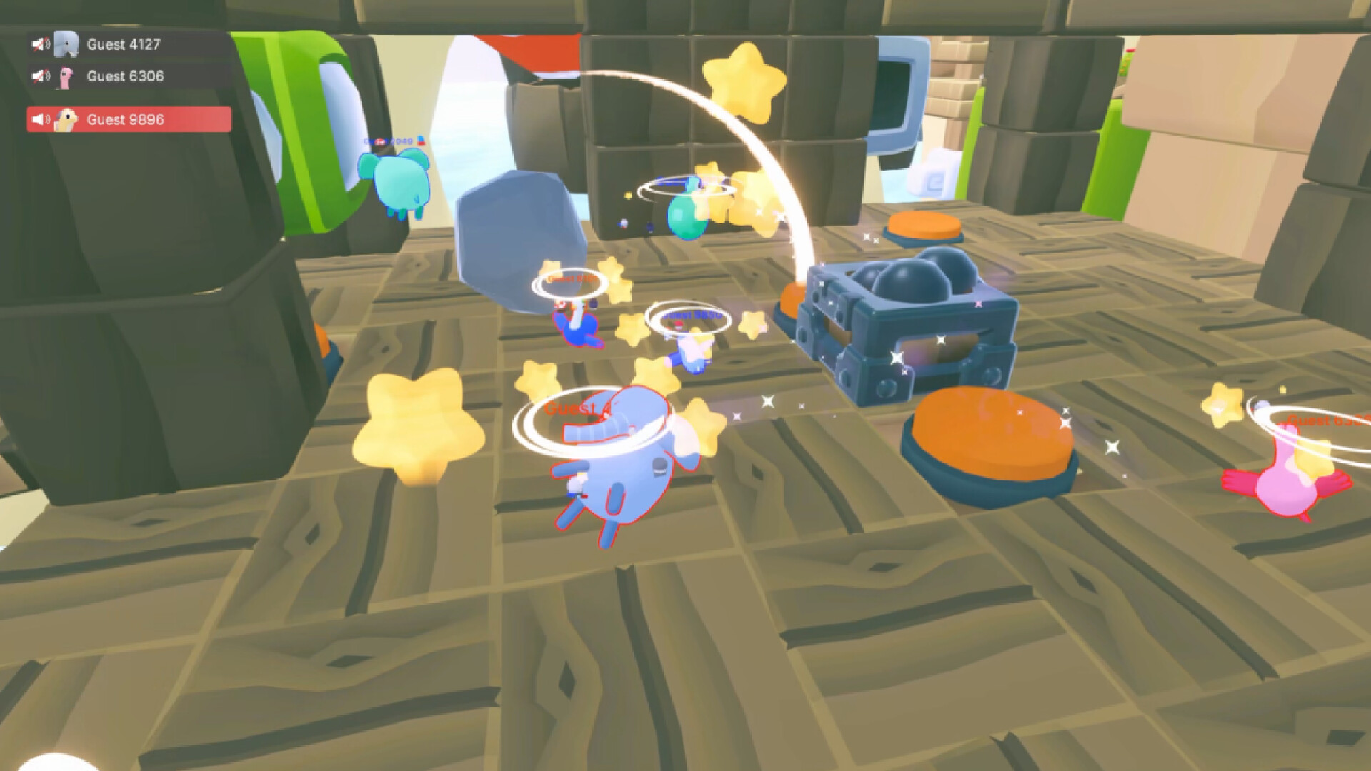 Animal Adventure multiplayer obstacle stage